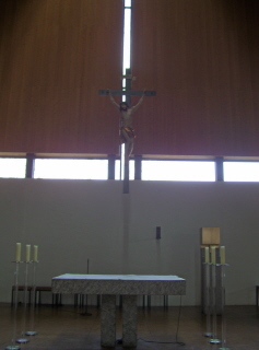 Foto vom Altarraum in Maria am Hauch in Nürnberg