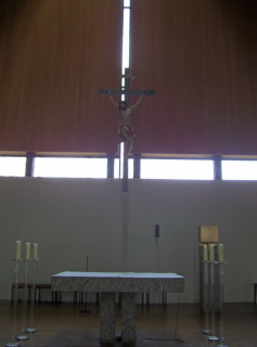 Foto vom Altarraum in Maria am Hauch in Nürnberg