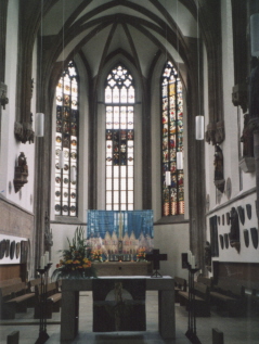 Foto vom Altarraum in St. Jakob in Nürnberg