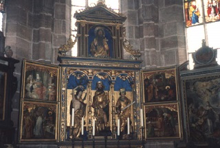 Foto vom Altar in St. Rochus in Nürnberg