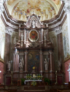 Foto vom Hochaltar der Stiftsbasilika St. Florian