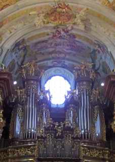Foto der Orgel in der Stiftskirche Melk