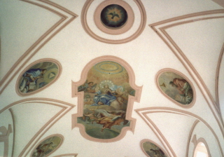 Foto vom Chorfresko in der Wallfahrtskirche in Pinswang