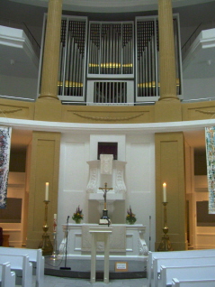 Foto vom Altar in St. Lamberti in Oldenburg