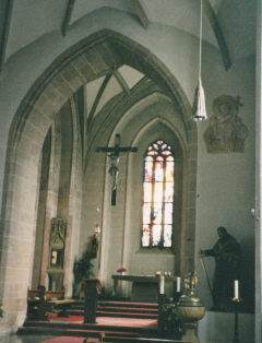 Foto vom Altar in St. Lukas in Tannhausen