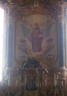 Foto vom Altar in St. Otmar in Eutenhausen