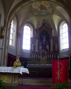 Foto vom Altar in St. Michael in Kettershausen