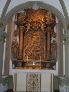 Foto vom Seitenaltar im Dom St. Liborius in Paderborn