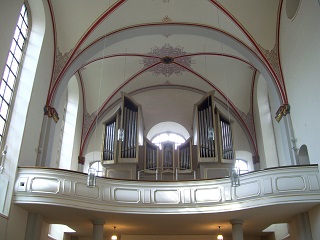 Foto der Orgel in der Franziskanerkirche in Paderborn