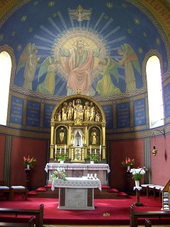Foto vom Altar in St. Liborius in Eissen
