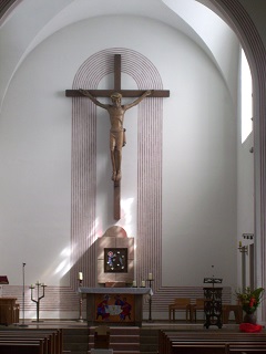 Foto vom Altar in St. Marien in Paderborn-Sande