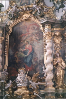 Foto vom linken Seitenaltar in Mariä Himmelfahrt in Aldersbach