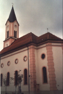 Foto der kath. Pfarrkirche st. Gertraud in Passau