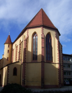 Foto der Barfüßerkirche in Pforzheim