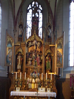 Foto vom Hochaltar in St. Peter und Paul in Pöttmes