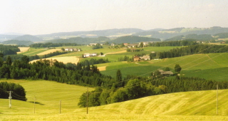 Blick auf das Mühlviertel in Oberösterreich