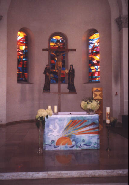 Foto vom Altar der Wolfgangskirche