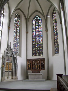 Foto vom Altar in der Liebfrauenkirche in Ravensburg