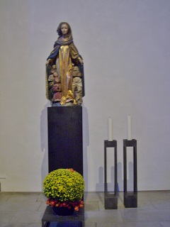Foto der Schutzmantelmadonna in der Liebfrauenkirche in Ravensburg