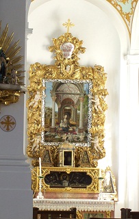 Foto vom Altar in der Frauenkapelle in Maria Schnee in Aufhausen