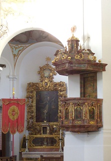 Foto der rechten Seitenkapelle in Maria Schnee in Aufhausen