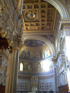 Foto vom Kuppelmosaik in der Lateranbasilika in Rom