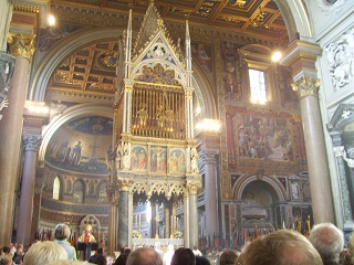 Foto vom Gottesdienst in der Lateranbasilika in Rom