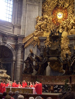 Foto vom Gottesdienst im Petersdom