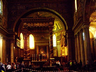 Foto vom Altarraum in Santa Maria Maggiore in Rom