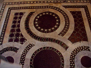 Foto vom Bodenmosaik in Santa Maria Maggiore in Rom
