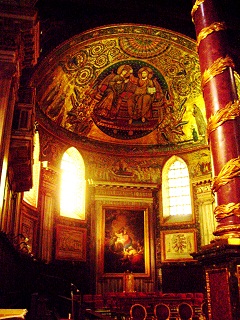 Foto vom Hochaltar in Santa Maria Maggiore in Rom