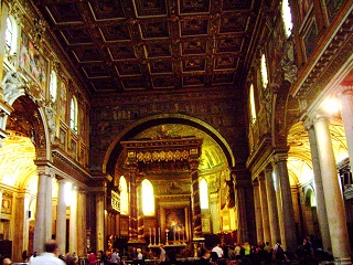 Foto vom Langhaus von Santa Maria Maggiore in Rom
