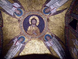 Foto vom Mosaik in Santa Prassede in Rom