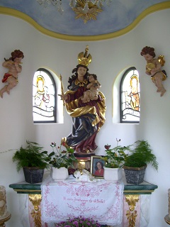 Foto vom Altar der Muttergotteskapelle in Rosenheim