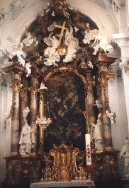 Foto vom Hochaltar der Klosterkirche in Rott