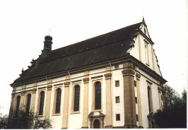 Foto der Wallfahrtskirche Zur Schmerzhaften Muttergottes in Rottenburg am Neckar