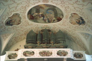 Foto der Orgel in St. Nikolaus in Bernbeuren
