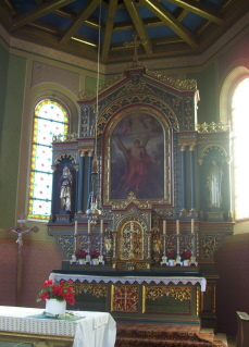 Foto vom Hochaltar in St. Andreas in Gerolsbach