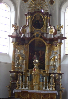 Foto vom Hochaltar in St. Ägidius und St. Dionysius in Schwarzenfeld