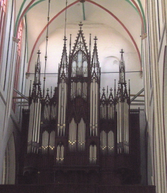 Foto der Orgel im Dom in Schwerin