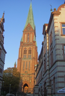 Foto vom Turm des Doms in Schwerin