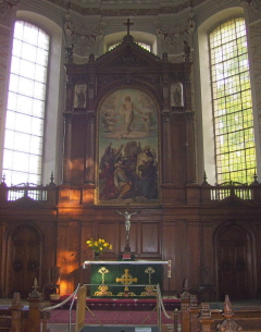 Foto vom Altar der Schelfkirche St. Nikolai in Schwerin