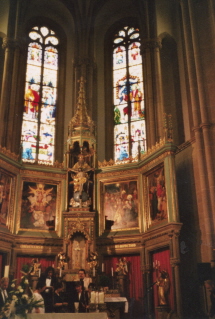 Foto vom Hochaltar in St. Josef in Speyer