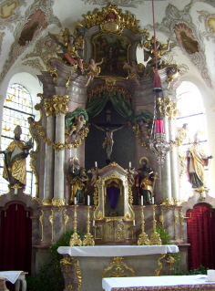 Foto vom Hochaltar in St. Michael in Prem