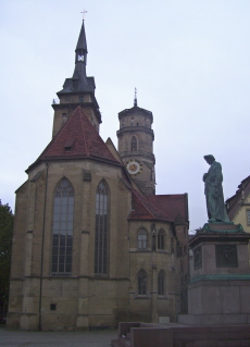 Foto der Stiftskirche in Stuttgart