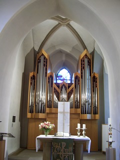Foto vom Altar der Johanneskirche in Zuffenhausen
