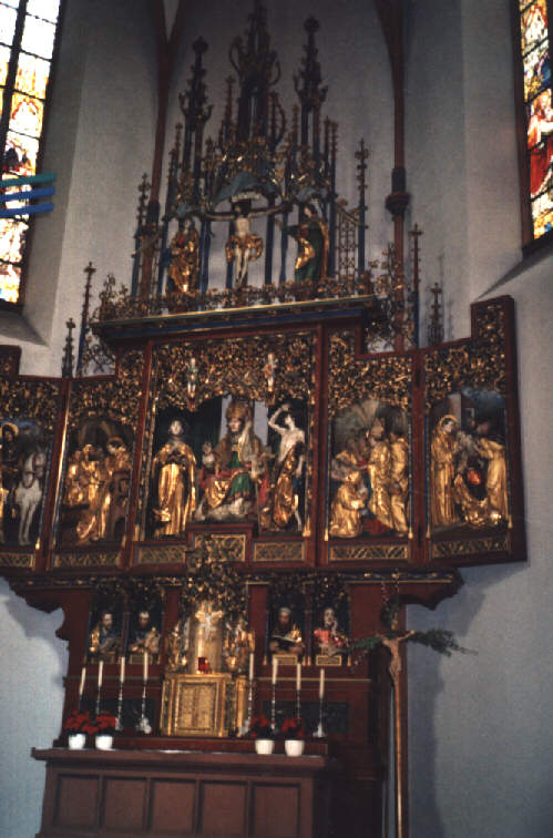 Foto vom Altar in St. Martin in Tauberbischofsheim