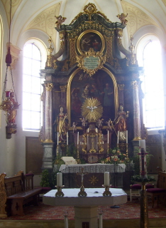 Foto vom Altar in Mariä Heimsuchung in Amberg