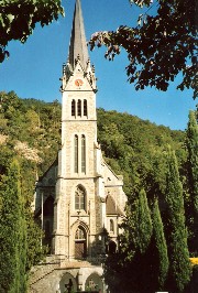 Foto vom Westportal von St. Florin in Vaduz