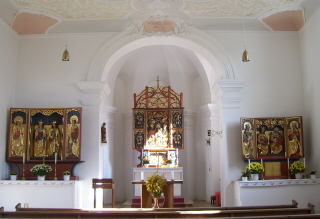 Foto vom Altar in St. Anna in Velburg